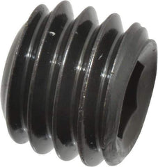 Value Collection - 3/8-16 UNC, 5/16" OAL, Cup Point Set Screw - Grade 8 Alloy Steel, 3/16" Key - Industrial Tool & Supply