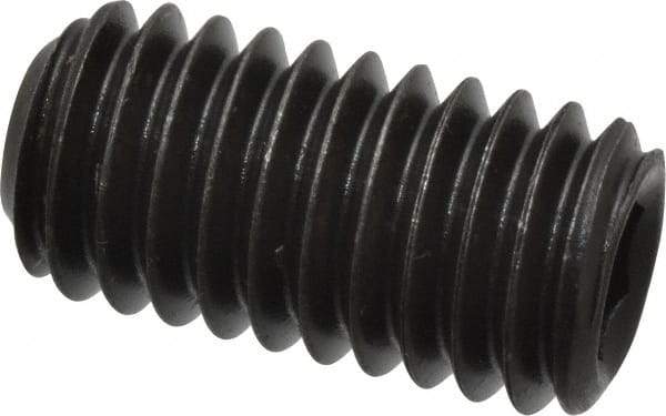 Value Collection - 3/8-16 UNC, 3/4" OAL, Cup Point Set Screw - Grade 8 Alloy Steel, 3/16" Key - Industrial Tool & Supply