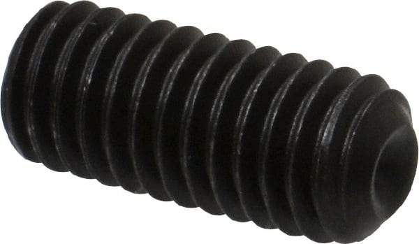 Value Collection - 3/8-16 UNC, 7/8" OAL, Cup Point Set Screw - Grade 8 Alloy Steel, 3/16" Key - Industrial Tool & Supply