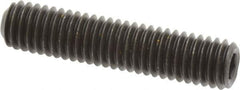 Value Collection - 3/8-16 UNC, 1-3/4" OAL, Cup Point Set Screw - Grade 8 Alloy Steel, 3/16" Key - Industrial Tool & Supply