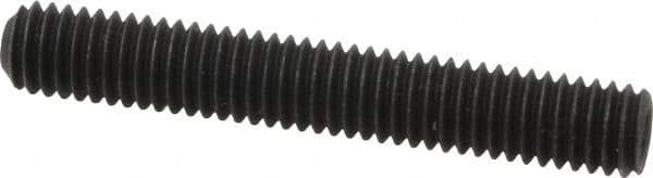 Value Collection - 3/8-16 UNC, 2-1/2" OAL, Cup Point Set Screw - Grade 8 Alloy Steel, 3/16" Key - Industrial Tool & Supply