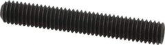 Value Collection - 3/8-16 UNC, 2-1/2" OAL, Cup Point Set Screw - Grade 8 Alloy Steel, 3/16" Key - Industrial Tool & Supply