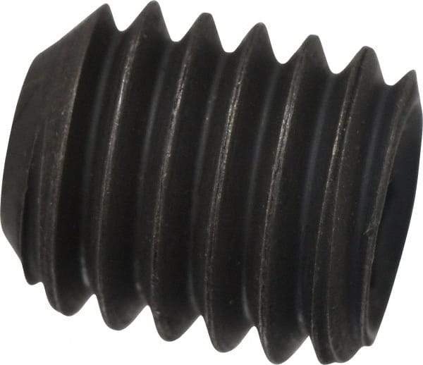 Value Collection - 7/16-14 UNC, 1/2" OAL, Cup Point Set Screw - Grade 8 Alloy Steel, 7/32" Key - Industrial Tool & Supply