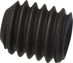 Value Collection - 7/16-14 UNC, 1/2" OAL, Cup Point Set Screw - Grade 8 Alloy Steel, 7/32" Key - Industrial Tool & Supply