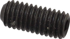 Value Collection - 7/16-14 UNC, 1" OAL, Cup Point Set Screw - Grade 8 Alloy Steel, 7/32" Key - Industrial Tool & Supply