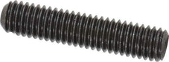 Value Collection - 7/16-14 UNC, 2" OAL, Cup Point Set Screw - Grade 8 Alloy Steel, 7/32" Key - Industrial Tool & Supply