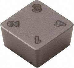 Seco - SCMN332 WZ-85 Grade CBN300 PCBN Turning Insert - Uncoated, 90° Square, 3/8" Inscr Circle, 3/16" Thick, 1/32" Corner Radius - Industrial Tool & Supply