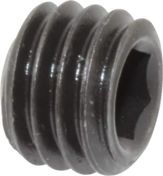 Value Collection - 1/2-13 UNC, 3/8" OAL, Cup Point Set Screw - Grade 8 Alloy Steel, 1/4" Key - Industrial Tool & Supply