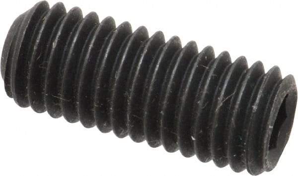 Value Collection - 1/2-13 UNC, 1-1/4" OAL, Cup Point Set Screw - Grade 8 Alloy Steel, 1/4" Key - Industrial Tool & Supply