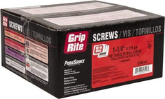 Value Collection - #6, 1-1/4" OAL, Phillips Drive Bugle Head, Steel Drywall Screws - Black Phosphate Finish, Grade 1018 - Industrial Tool & Supply