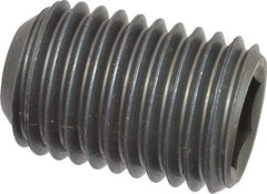 Value Collection - 1-8 UNC, 1-1/2" OAL, Cup Point Set Screw - Grade 8 Alloy Steel, 9/16" Key - Industrial Tool & Supply