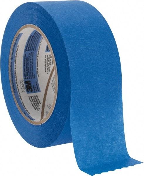 3M - 2" Wide x 60 Yd Long Blue Paper Masking Tape - Series 2090, 5.7 mil Thick, 27 In/Lb Tensile Strength - Industrial Tool & Supply