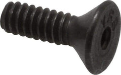 Value Collection - #4-40 UNC Hex Socket Drive, 82° Flat Screw - Alloy Steel, Black Oxide Finish, Fully Threaded, 3/8" OAL - Industrial Tool & Supply
