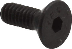 Value Collection - #5-40 UNC Hex Socket Drive, 82° Flat Screw - Alloy Steel, Black Oxide Finish, Fully Threaded, 3/8" OAL - Industrial Tool & Supply