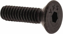 Value Collection - #5-40 UNC Hex Socket Drive, 82° Flat Screw - Alloy Steel, Black Oxide Finish, Fully Threaded, 1/2" OAL - Industrial Tool & Supply