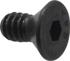 Value Collection - #10-24 UNC Hex Socket Drive, 82° Flat Screw - Alloy Steel, Black Oxide Finish, Fully Threaded, 3/8" OAL - Industrial Tool & Supply