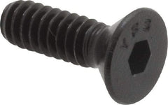 Value Collection - #10-24 UNC Hex Socket Drive, 82° Flat Screw - Alloy Steel, Black Oxide Finish, Fully Threaded, 5/8" OAL - Industrial Tool & Supply
