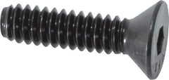 Value Collection - #10-24 UNC Hex Socket Drive, 82° Flat Screw - Alloy Steel, Black Oxide Finish, Fully Threaded, 3/4" OAL - Industrial Tool & Supply