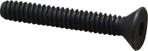 Value Collection - #10-24 UNC Hex Socket Drive, 82° Flat Screw - Alloy Steel, Black Oxide Finish, Fully Threaded, 1-1/4" OAL - Industrial Tool & Supply