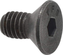 Value Collection - #10-32 UNF Hex Socket Drive, 82° Flat Screw - Alloy Steel, Black Oxide Finish, Fully Threaded, 3/8" OAL - Industrial Tool & Supply