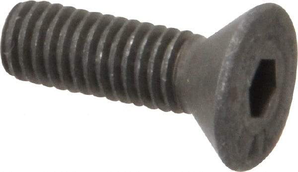 Value Collection - #10-32 UNF Hex Socket Drive, 82° Flat Screw - Alloy Steel, Black Oxide Finish, Fully Threaded, 5/8" OAL - Industrial Tool & Supply