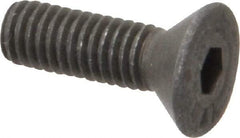 Value Collection - #10-32 UNF Hex Socket Drive, 82° Flat Screw - Alloy Steel, Black Oxide Finish, Fully Threaded, 5/8" OAL - Industrial Tool & Supply