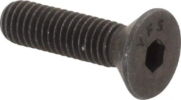 Value Collection - #10-32 UNF Hex Socket Drive, 82° Flat Screw - Alloy Steel, Black Oxide Finish, Fully Threaded, 3/4" OAL - Industrial Tool & Supply