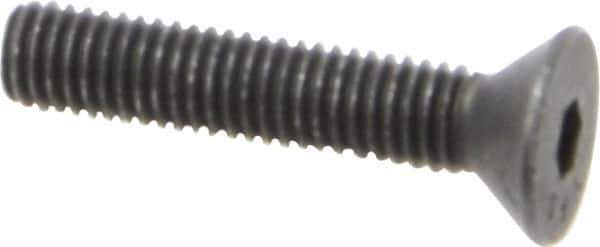 Value Collection - #10-32 UNF Hex Socket Drive, 82° Flat Screw - Alloy Steel, Black Oxide Finish, Fully Threaded, 1" OAL - Industrial Tool & Supply
