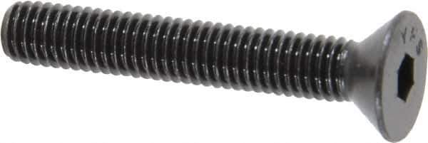 Value Collection - #10-32 UNF Hex Socket Drive, 82° Flat Screw - Alloy Steel, Black Oxide Finish, Fully Threaded, 1-1/4" OAL - Industrial Tool & Supply