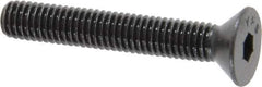 Value Collection - #10-32 UNF Hex Socket Drive, 82° Flat Screw - Alloy Steel, Black Oxide Finish, Fully Threaded, 1-1/4" OAL - Industrial Tool & Supply