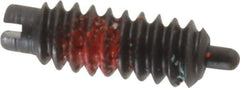 Gibraltar - 6-32, 3/8" Thread Length, 1/16" Plunger Projection, Steel Threaded Spring Plunger - 0.046" Max Plunger Diam, 0.5 Lb Init End Force, 3.5 Lb Final End Force - Industrial Tool & Supply