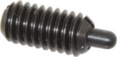 Gibraltar - 5/16-18, 5/8" Thread Length, 3/16" Plunger Projection, Steel Threaded Spring Plunger - Industrial Tool & Supply