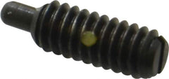 Gibraltar - 1/4-20, 5/8" Thread Length, 3/16" Plunger Projection, Steel Threaded Spring Plunger - 0.119" Max Plunger Diam, 0.3 Lb Init End Force, 3.5 Lb Final End Force - Industrial Tool & Supply