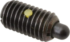 Gibraltar - 5/8-11, 1-1/8" Thread Length, 5/16" Plunger Projection, Steel Threaded Spring Plunger - 0.31" Max Plunger Diam, 2 Lb Init End Force, 10.5 Lb Final End Force - Industrial Tool & Supply