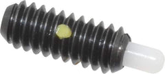 Gibraltar - 1/4-20, 5/8" Thread Length, 3/16" Plunger Projection, Steel Threaded Spring Plunger - 0.119" Max Plunger Diam, 0.5 Lb Init End Force, 6 Lb Final End Force - Industrial Tool & Supply
