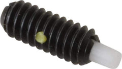 Gibraltar - 1/4-20, 5/8" Thread Length, 3/16" Plunger Projection, Steel Threaded Spring Plunger - 0.119" Max Plunger Diam, 0.3 Lb Init End Force, 3.5 Lb Final End Force - Industrial Tool & Supply