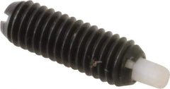 Gibraltar - 10-32, 9/16" Thread Length, 1/8" Plunger Projection, Steel Threaded Spring Plunger - 0.093" Max Plunger Diam, 0.3 Lb Init End Force, 3 Lb Final End Force - Industrial Tool & Supply