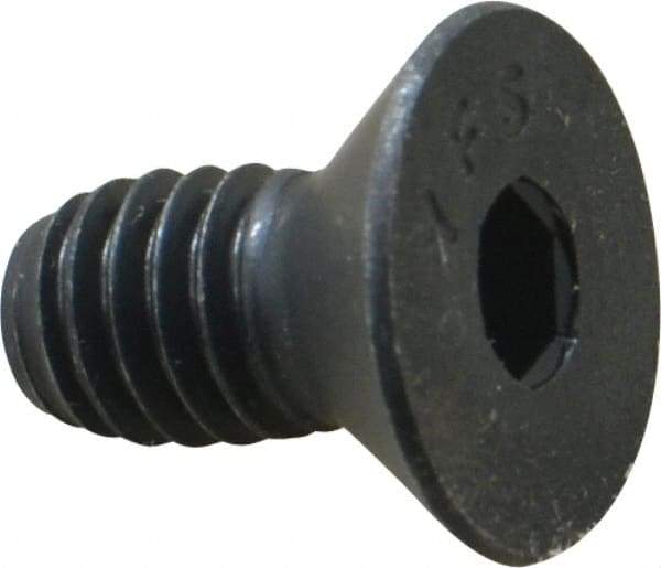 Value Collection - 5/16-18 UNC Hex Socket Drive, 82° Flat Screw - Alloy Steel, Black Oxide Finish, Fully Threaded, 5/8" OAL - Industrial Tool & Supply