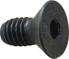 Value Collection - 5/16-18 UNC Hex Socket Drive, 82° Flat Screw - Alloy Steel, Black Oxide Finish, Fully Threaded, 5/8" OAL - Industrial Tool & Supply
