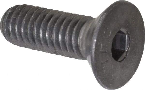Value Collection - 5/16-18 UNC Hex Socket Drive, 82° Flat Screw - Alloy Steel, Black Oxide Finish, Fully Threaded, 1" OAL - Industrial Tool & Supply