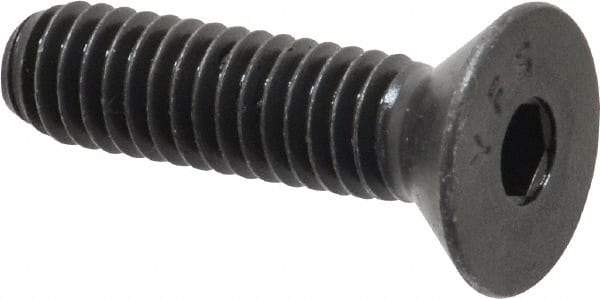 Value Collection - 5/16-18 UNC Hex Socket Drive, 82° Flat Screw - Alloy Steel, Black Oxide Finish, Fully Threaded, 1-1/4" OAL - Industrial Tool & Supply