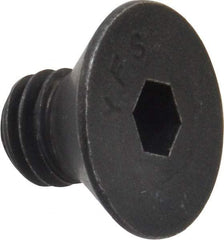 Value Collection - 3/8-16 UNC Hex Socket Drive, 82° Flat Screw - Alloy Steel, Black Oxide Finish, Fully Threaded, 1/2" OAL - Industrial Tool & Supply