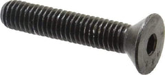 Value Collection - 3/8-16 UNC Hex Socket Drive, 82° Flat Screw - Alloy Steel, Black Oxide Finish, Fully Threaded, 2" OAL - Industrial Tool & Supply