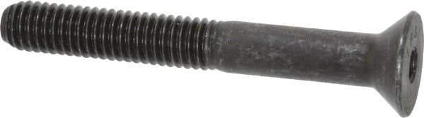 Value Collection - 3/8-16 UNC Hex Socket Drive, 82° Flat Screw - Alloy Steel, Black Oxide Finish, Partially Threaded, 3" OAL - Industrial Tool & Supply