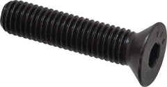Value Collection - 1/2-13 UNC Hex Socket Drive, 82° Flat Screw - Alloy Steel, Black Oxide Finish, Fully Threaded, 2-1/4" OAL - Industrial Tool & Supply