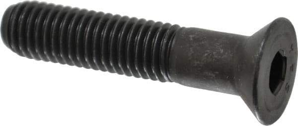 Value Collection - 1/2-13 UNC Hex Socket Drive, 82° Flat Screw - Alloy Steel, Black Oxide Finish, Partially Threaded, 2-1/2" OAL - Industrial Tool & Supply