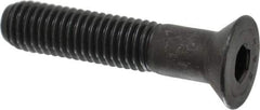 Value Collection - 1/2-13 UNC Hex Socket Drive, 82° Flat Screw - Alloy Steel, Black Oxide Finish, Partially Threaded, 2-1/2" OAL - Industrial Tool & Supply