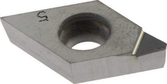 Iscar - DCMT3-1 Grade ID5 Polycrystalline Diamond (PCD) Turning Insert - Uncoated, 55° Diamond, 3/8" Inscr Circle, 5/32" Thick, 1/64" Corner Radius - Industrial Tool & Supply