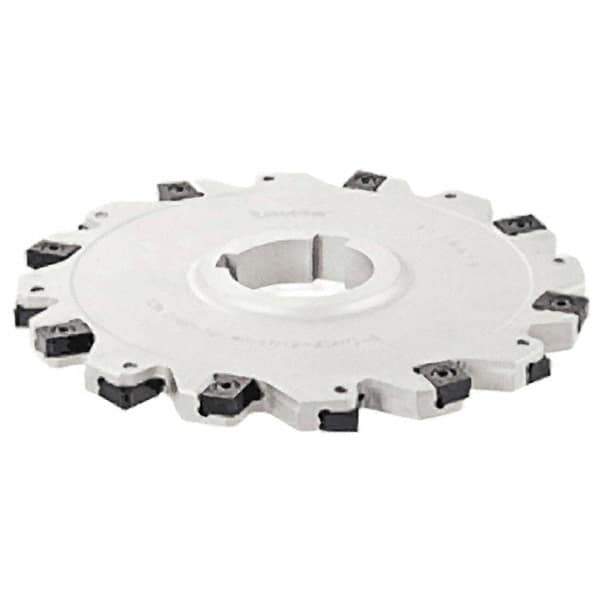 Iscar - Arbor Hole Connection, 1.06" Depth of Cut, 4" Cutter Diam, 1-1/4" Hole Diam, 5 Tooth Indexable Slotting Cutter - SDN-LN12 Toolholder, LNET Insert - Industrial Tool & Supply