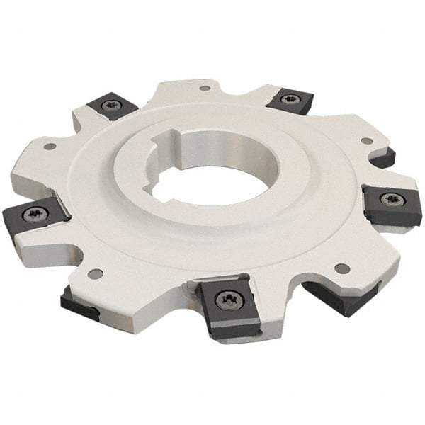 Iscar - Arbor Hole Connection, 0.9449" Depth of Cut, 100mm Cutter Diam, 1.2598" Hole Diam, 5 Tooth Indexable Slotting Cutter - SDN-LN12 Toolholder, LNET Insert - Industrial Tool & Supply